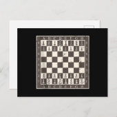 Carte Postale Costume de tableau d'échecs cool pour Halloween D (Devant / Derrière)