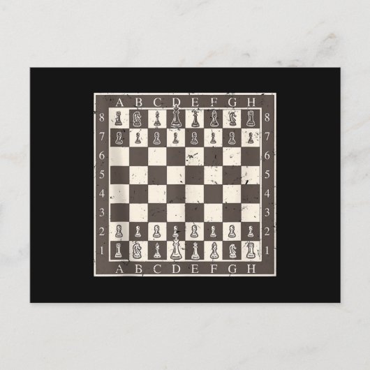 Carte Postale Costume de tableau d'échecs cool pour Halloween D (Devant)