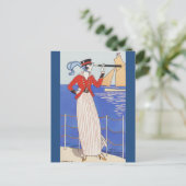 Carte Postale Costume de Yacht par George Barbier  (Debout devant)