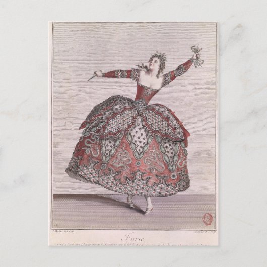 Carte Postale Costume design a Fury in 'Hippolyte et Aricie' (Devant)
