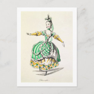 Carte Postale Costume design for Phrygienne, in Dardanus, a libr