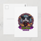 Carte Postale Costume d'Halloween pour chiot (Devant / Derrière)
