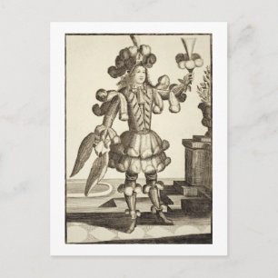 Carte Postale Costume d'un marchand de plumes, pub. par Gerard V