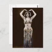 Carte Postale Costume égyptien mince (Devant / Derrière)