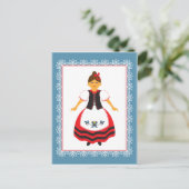 Carte Postale Costume folklorique (Debout devant)