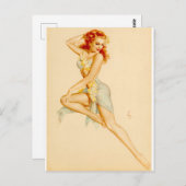 Carte Postale Costume hawaïen de rousse vers le haut (Devant / Derrière)