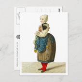 Carte Postale Costume italien traditionnel de Stérzing (Devant / Derrière)