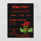 Carte Postale Costume Jack O'Lantern Fête d'Halloween (Devant)