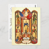 Carte Postale Costume Militaire de la Révolution (Devant / Derrière)