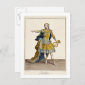 Carte Postale Costume pour Apollo dans l'opéra 'Phaethon', engra (Devant / Derrière)