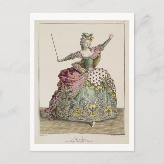 Carte Postale Costume pour Medea dans l'opéra 'Jason and Medea', (Devant)