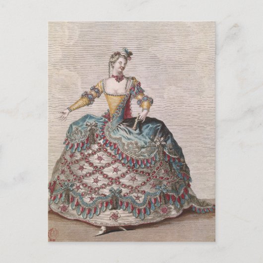 Carte Postale Costume pour une femme indienne (Devant)