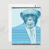 Carte Postale Costume singe (Devant / Derrière)