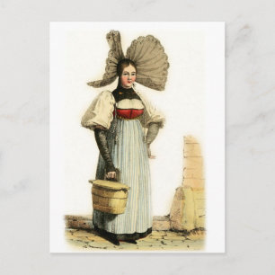 Carte Postale Costume suisse traditionnel de Berne