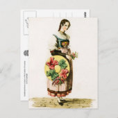 Carte Postale Costume suisse traditionnel du canton de Lucerne (Devant / Derrière)