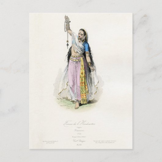Carte Postale Costume traditionnel des femmes indiennes (Devant)