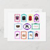 Carte postale Costumes (Devant / Derrière)