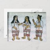 Carte Postale Costumes féminins aztèques (Devant / Derrière)
