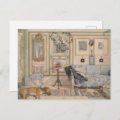 Carte Postale Cosy Corner (par Carl Larsson) (Devant / Derrière)