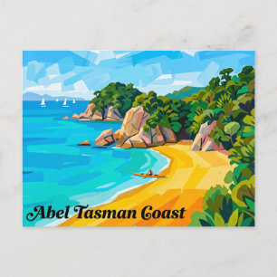 Carte Postale Côte Abel Tasman Nouvelle-Zélande