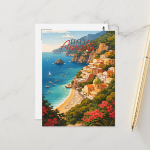 Carte Postale Côte amalfitaine Italie