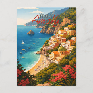 Carte Postale Côte amalfitaine Italie