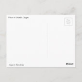 Carte Postale Côte balnéaire en hiver, Côte de l'Oregon (Dos)