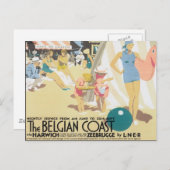 Carte Postale Côte belge vintage (Devant / Derrière)