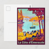 Carte Postale Côte bretonne, France, voyage vintage (Devant / Derrière)