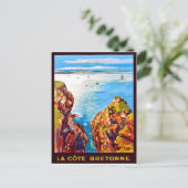 Carte Postale Côte bretonne, vue sur la région, France, voyage (Debout devant)