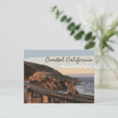 Carte postale Côte Californie Miles Shore (Debout devant)