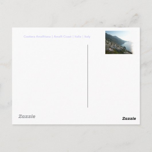 Carte Postale Côte d'Amalfi (Dos)