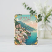 Carte Postale Côte d'Amalfi vintage (Debout devant)