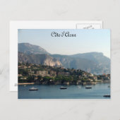 Carte Postale Côte d'Azur (Devant / Derrière)