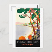 Carte Postale Côte d'Azur, côte, France (Devant / Derrière)
