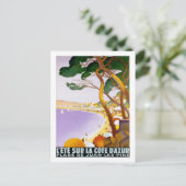 Carte Postale Côte d'Azur vintage, France - (Debout devant)