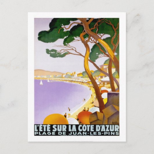 Carte Postale Côte d'Azur vintage, France - (Devant)