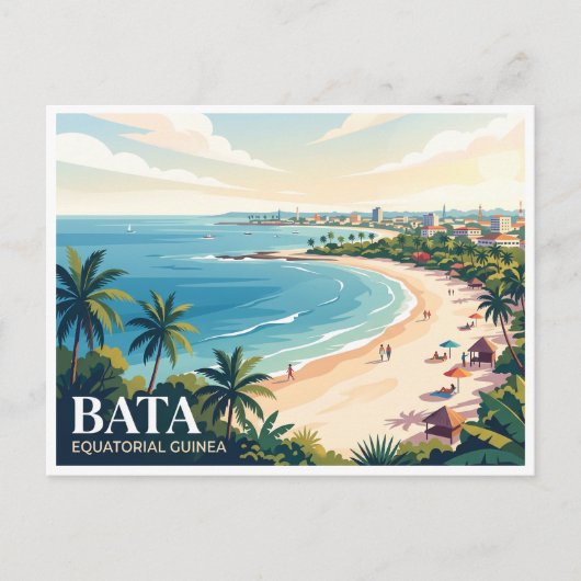 Carte Postale Côte de Bata en Guinée équatoriale (Devant)