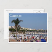 Carte Postale côte de cannes (Devant / Derrière)