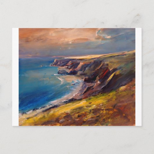 Carte Postale Côte de Cornouailles près de Newquay (Devant)