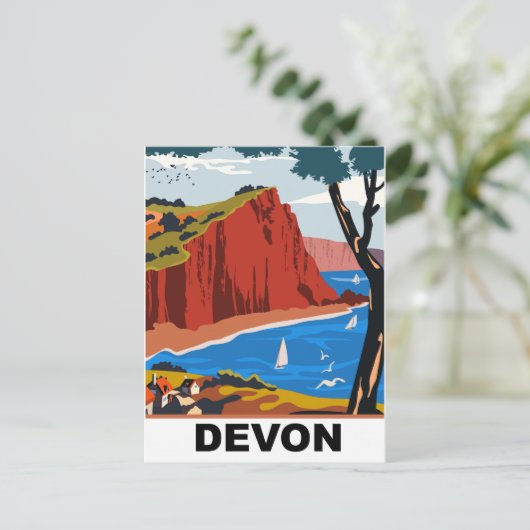 Carte Postale Côte de Devon (Debout devant)