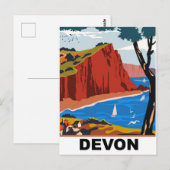 Carte Postale Côte de Devon (Devant / Derrière)