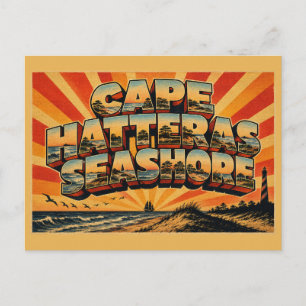 Carte Postale Côte de Hatteras rivage Caroline du Nord dunes océ