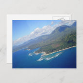 Carte Postale Côte de Kauai, Hawaii (Devant / Derrière)