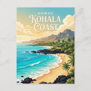 Carte Postale Côte de Kohala, Hawaï