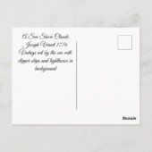 Carte Postale Côte de la mer vintage 1776 (Dos)