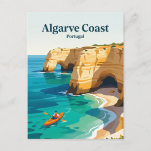 Carte Postale Côte de l'Algarve, Portugal