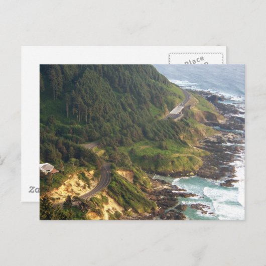 Carte Postale Côte de l'Oregon (Devant / Derrière)