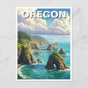 Carte Postale Côte de l'Oregon Travel