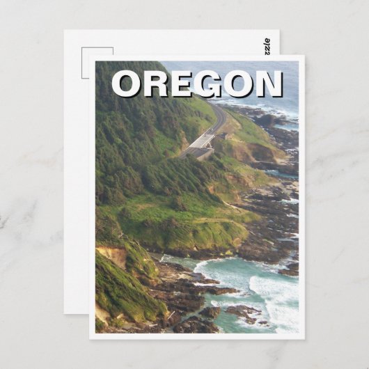 Carte Postale Côte de l'Oregon Travel (Devant / Derrière)